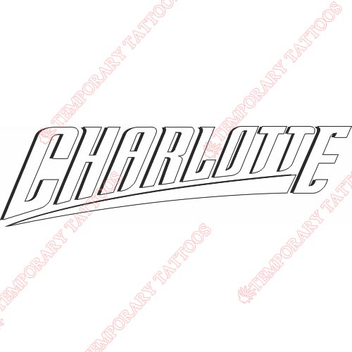 Charlotte Bobcats Customize Temporary Tattoos Stickers NO.924